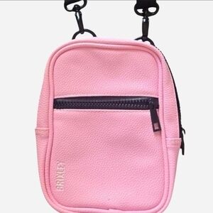 Brixley Pink Mini Crossbody Bag with Front Zip Pocket
